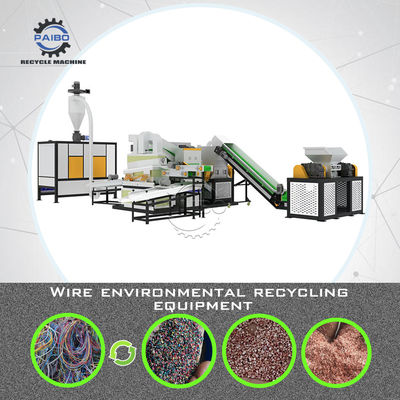 Máquina de reciclaje de desechos eléctricos de alambre de cobre granulador adecuada para desechos de cable