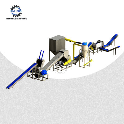 Planta de desmontaje de residuos frigoríficos de 600 kg/h para el reciclaje de electrodomésticos ecológicos